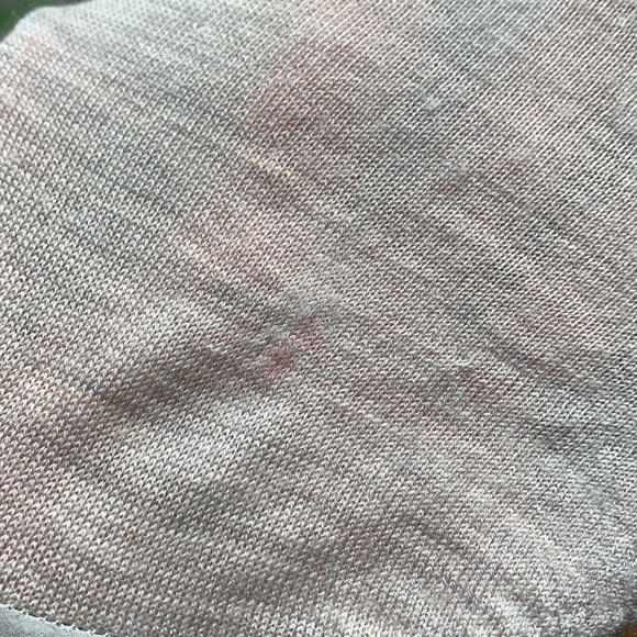 Club Monaco XS Light Grey thin merino wool Sweater w/ Silk back Panel - Picture 6 of 6